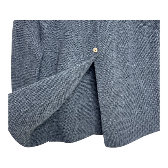 Zara Kids Gray Knit Cardigan Sweater Button Front Size 9 Textured - Picture 3 of 4